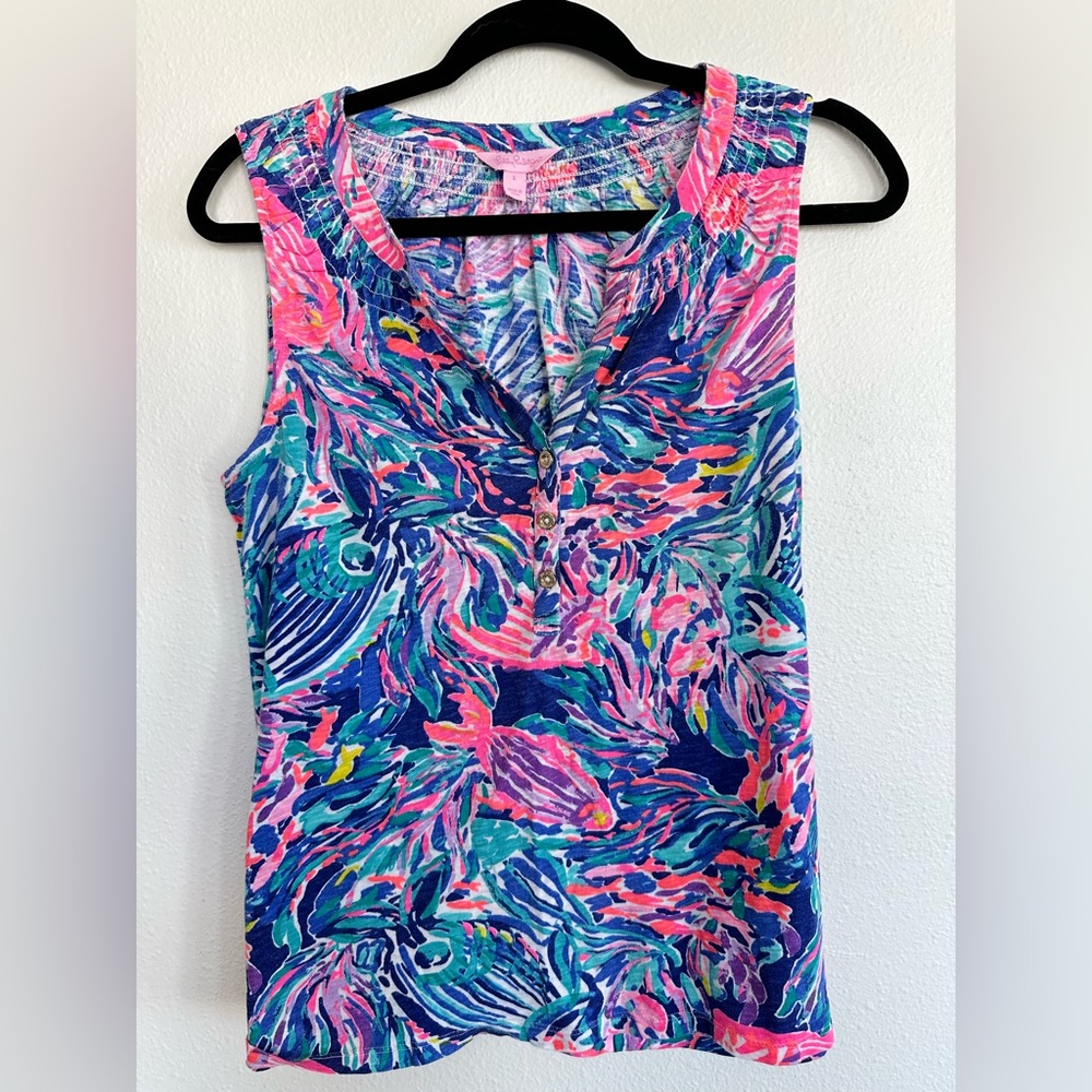 Lilly Pulitzer Multicolor Patterned Top